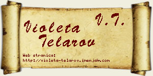Violeta Telarov vizit kartica